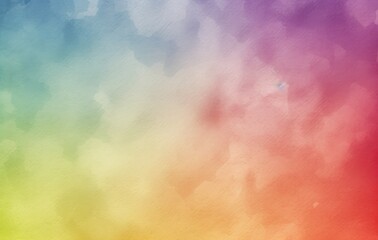 Abstract Colorful Watercolor Background. Rainbow Gradient. Spring Or Easter Sunrise Sky light green and dark crimson, commission - obrazy, fototapety, plakaty