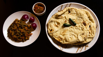 mixed veg with tandoori roti