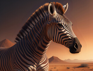 Wüsten Zebra