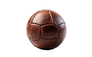 Artistry Displaying the Beauty of Kangaroo Leather Football on White or PNG Transparent Background.