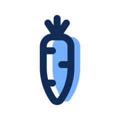 carrot filled line icon