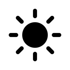 sun glyph icon