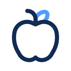 apple outline color icon