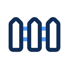 fence outline color icon