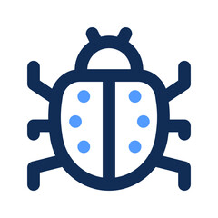 Fototapeta premium ladybug outline color icon