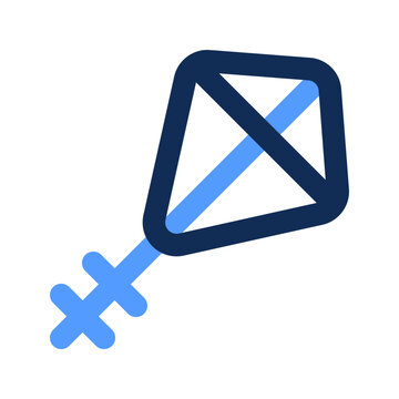 recommend clip art: kite outline color icon