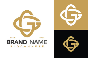Obraz premium Letter GG Initials Logo Design Vector Template