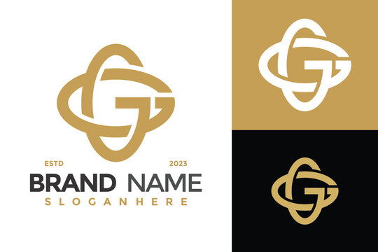 Letter GG Initials Logo Design Vector Template