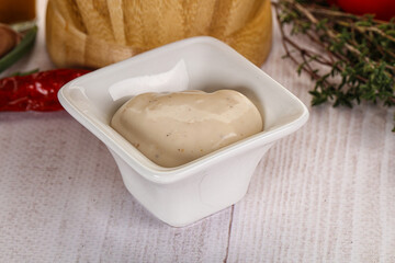 Burger sauce in the bowl