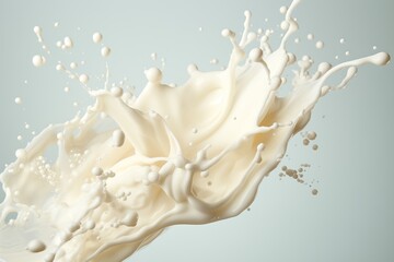 Milk splash on a wall background