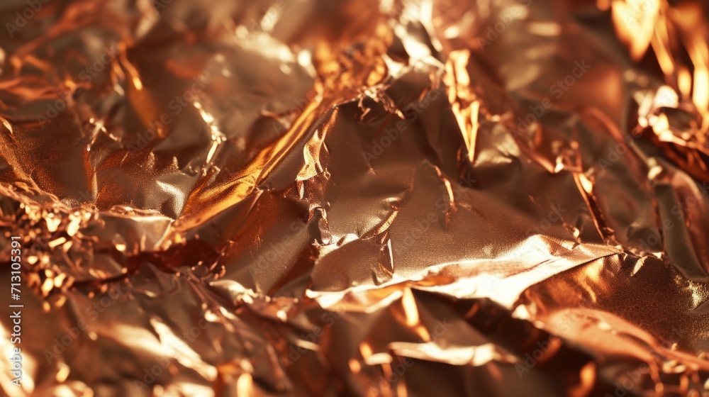 Poster a close-up view of a piece of foil. perfect for various uses