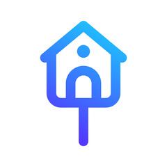 bird house gradient icon