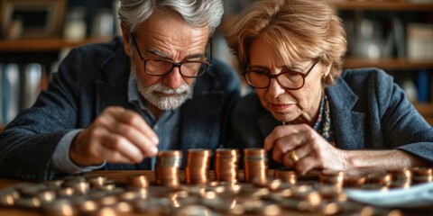 Strategic Generosity: Elderly Couple Navigates Tax-Free Giving to Relatives While Carefully Counting Money, Generative AI