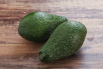Fresh ripe green organic exotic avocado