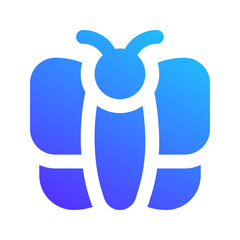 butterfly gradient fill icon