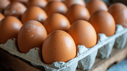Homestead Harvest: Organic Egg Delight in Closeup