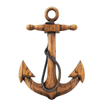Pirate anchor on transparent background