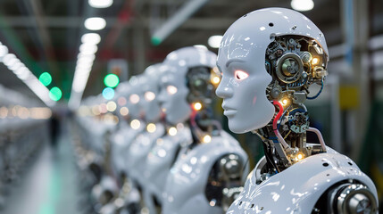 Fototapeta premium A Factory creating artificial people