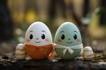 Two adorable easter egg cartons showcasing handmade easter egg gifts, easter decorations image