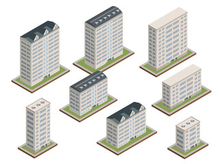 A Vibrant Collection of Isometric Buildings