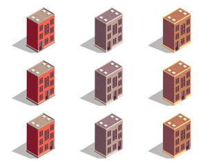 A Vibrant Collection of Isometric Buildings