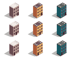 A Vibrant Collection of Isometric Buildings