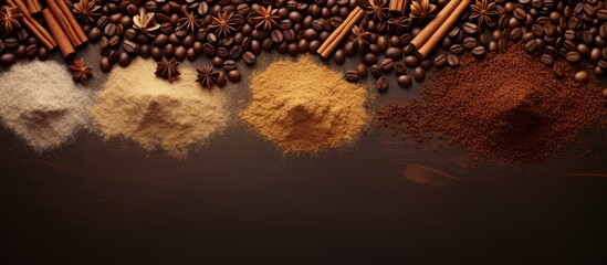 Assorted Spices and Coffee Beans