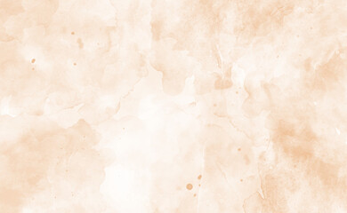 Peach abstract watercolor texture background. Vector beige watercolour pattern. Pastel watercolor brush texture. Autumn water color background
