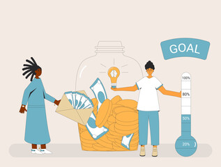 Edtech educational technology startup idea. Fundraising concept.