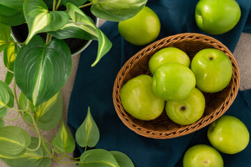 Fresh juicy delicious Taiwanese Milk Indian Jujube fruit.