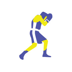 icône homme boxe
