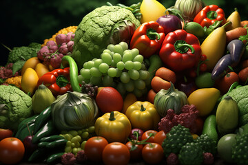 Fruits and vegetables. Eat healthy. Diet. Nutrition professions. Agricultural professions. Organic farming, vegetable market, sale of fruit and vegetables, market gardeners.
​