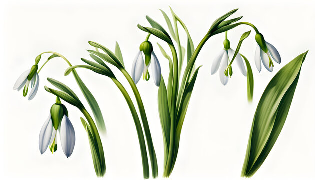 The symbolism of snowdrop flowers