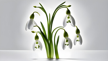 The symbolism of snowdrop flowers