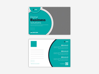 Creative, Modern corporate postcard design template