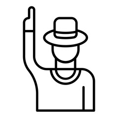 umpire line icon 