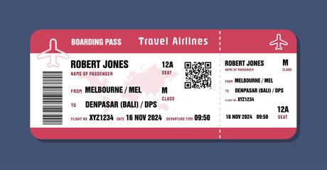 Ticket to Denpasar, Bali from Australia