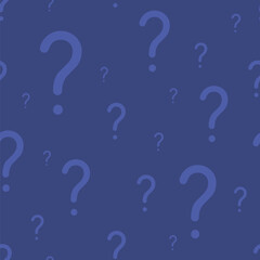 Seamless question mark vector repeatable pattern
