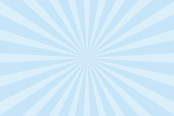 Blue sunburst beams background