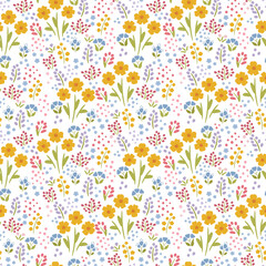 Beautiful floral seamless pattern for interior decor, wallpaper, cover, fabric