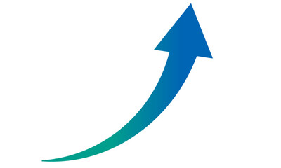 矢印　上向き　グラデーション