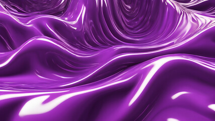 Textured wave purple fluid paint background