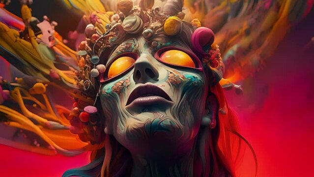 Step into an alternate dimension where time stands still and reality is warped beyond recognition in this mindaltering psychedelic video.