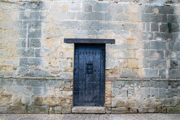 old wooden door