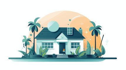 Mortgage illustration vector