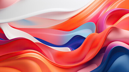 Volume & Shapes in abstract background, bold forms and modern aesthetics Ai Generative