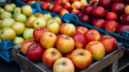 Fresh Apples at the Street Market