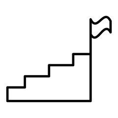 Illuminated Triumph line icon