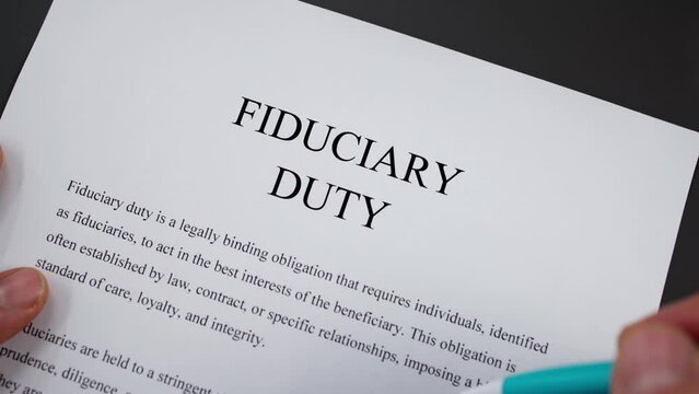 Fiduciary Duty Corporate Law Text