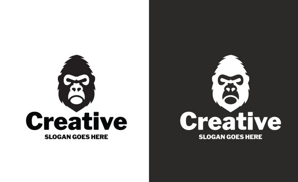 Dual-Toned Gorilla Brand Logo